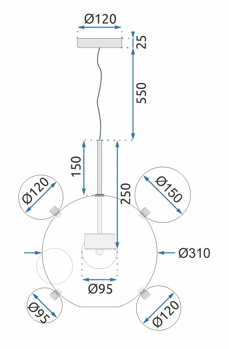 Mennyezeti LED Lámpa APP650-CP