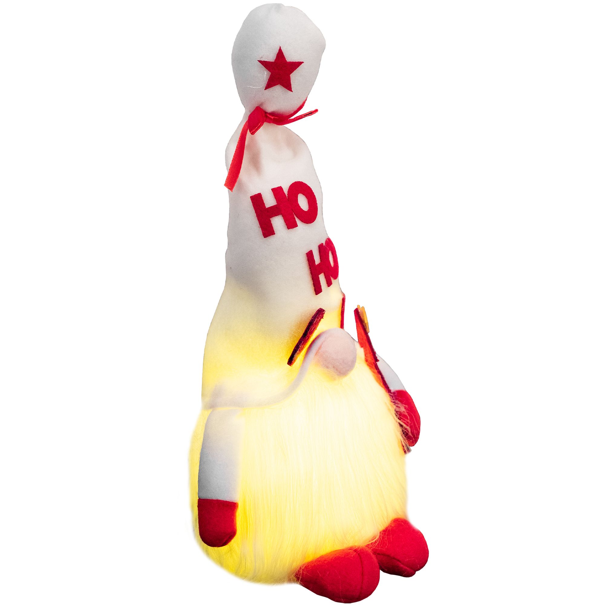 Karácsonyi manó LED YX058 36cm fehér