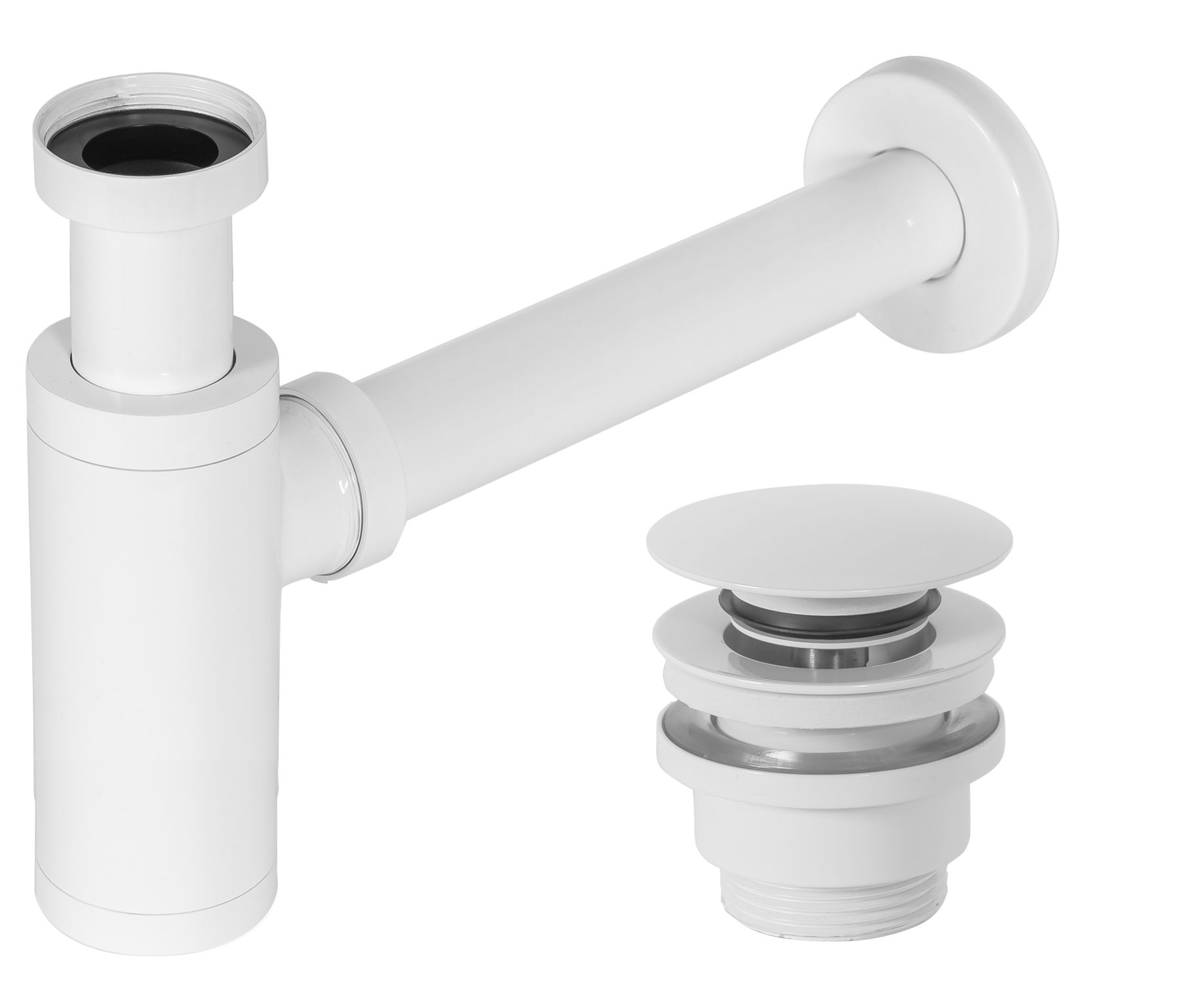 Univerasl Basin siphon basin click-clack  White