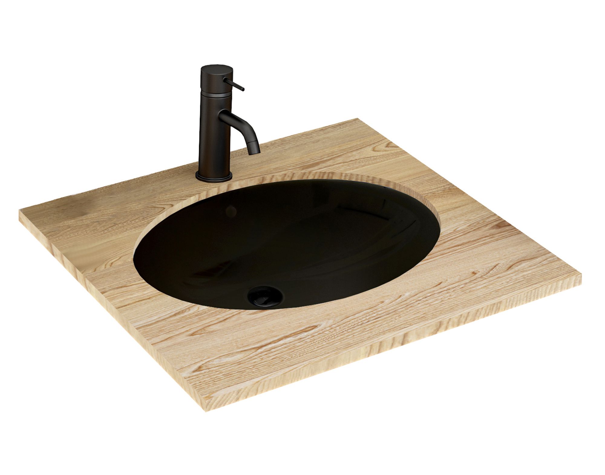 Inset washbasin Rea Nel Black