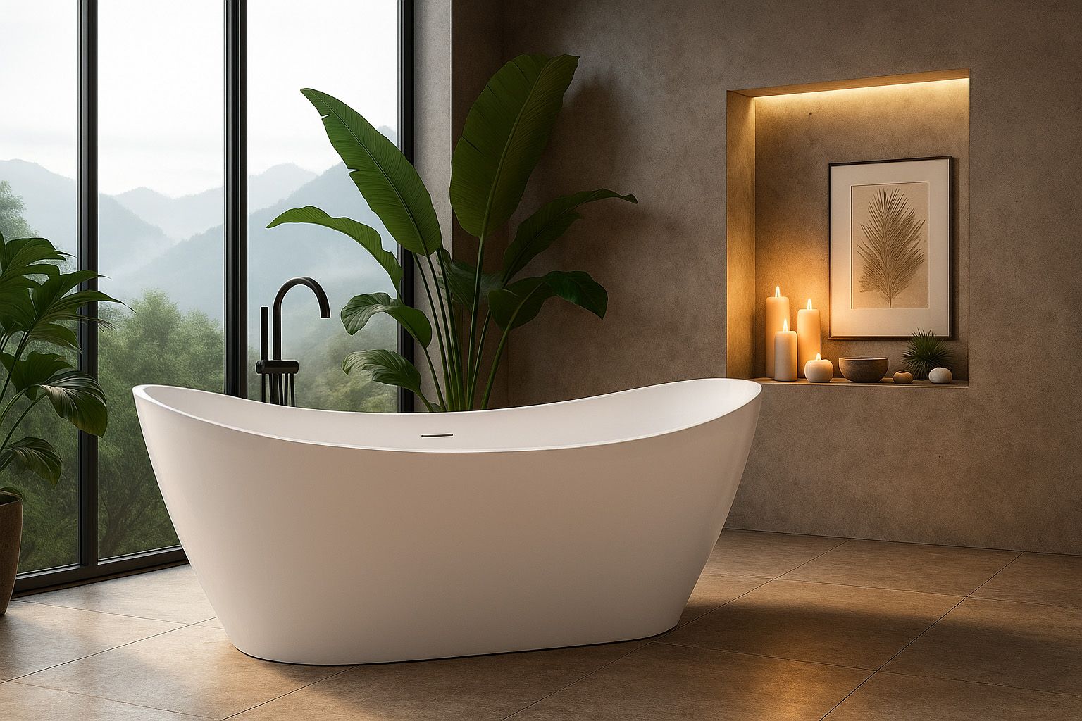 Freestanding bath Rea Ferrano 170