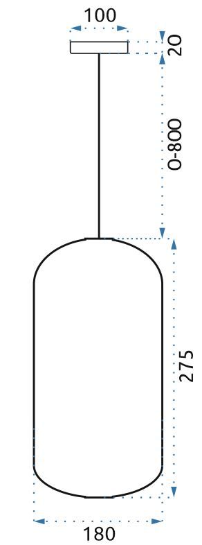 Lámpara LED APP443-CP BLUE