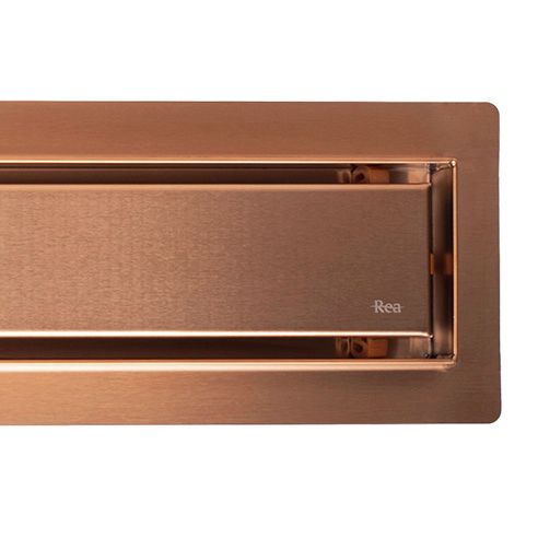 Лінійний злив REA Neox pro Brushed l. Copper 60