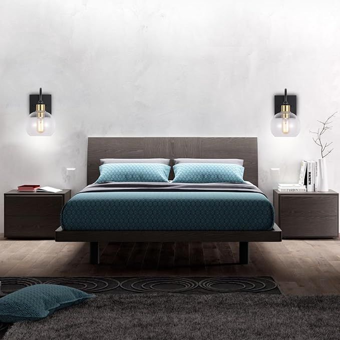 Wall lamp black gold APP1580-1W