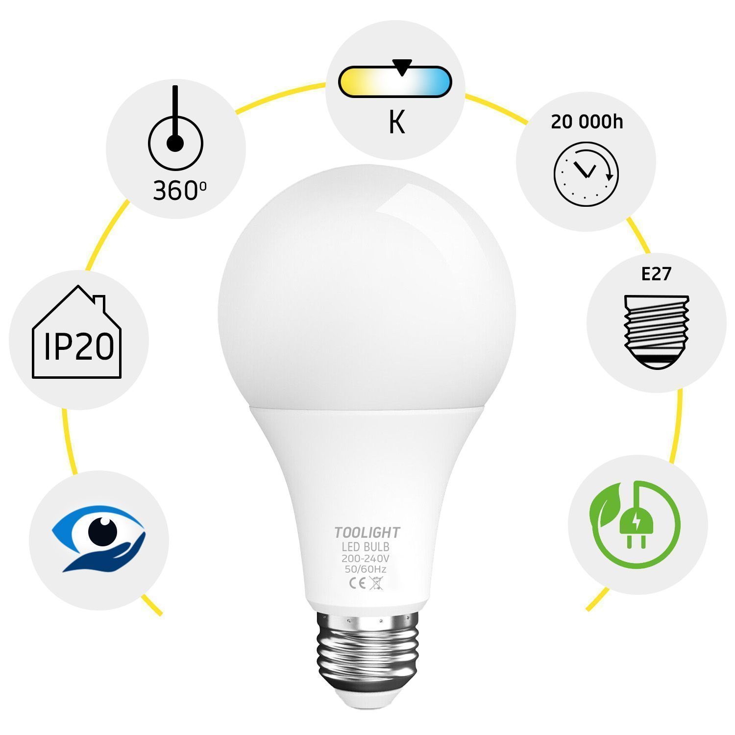 LED Light bulb LED RSL028 E27 12W Cold