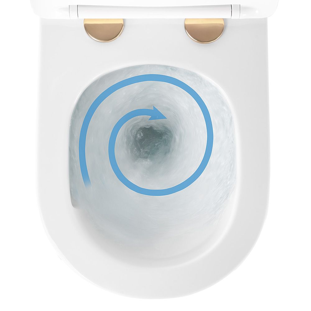 Toilet bowl Rea Carlo Mini Tornado NFQ GOLD WHITE