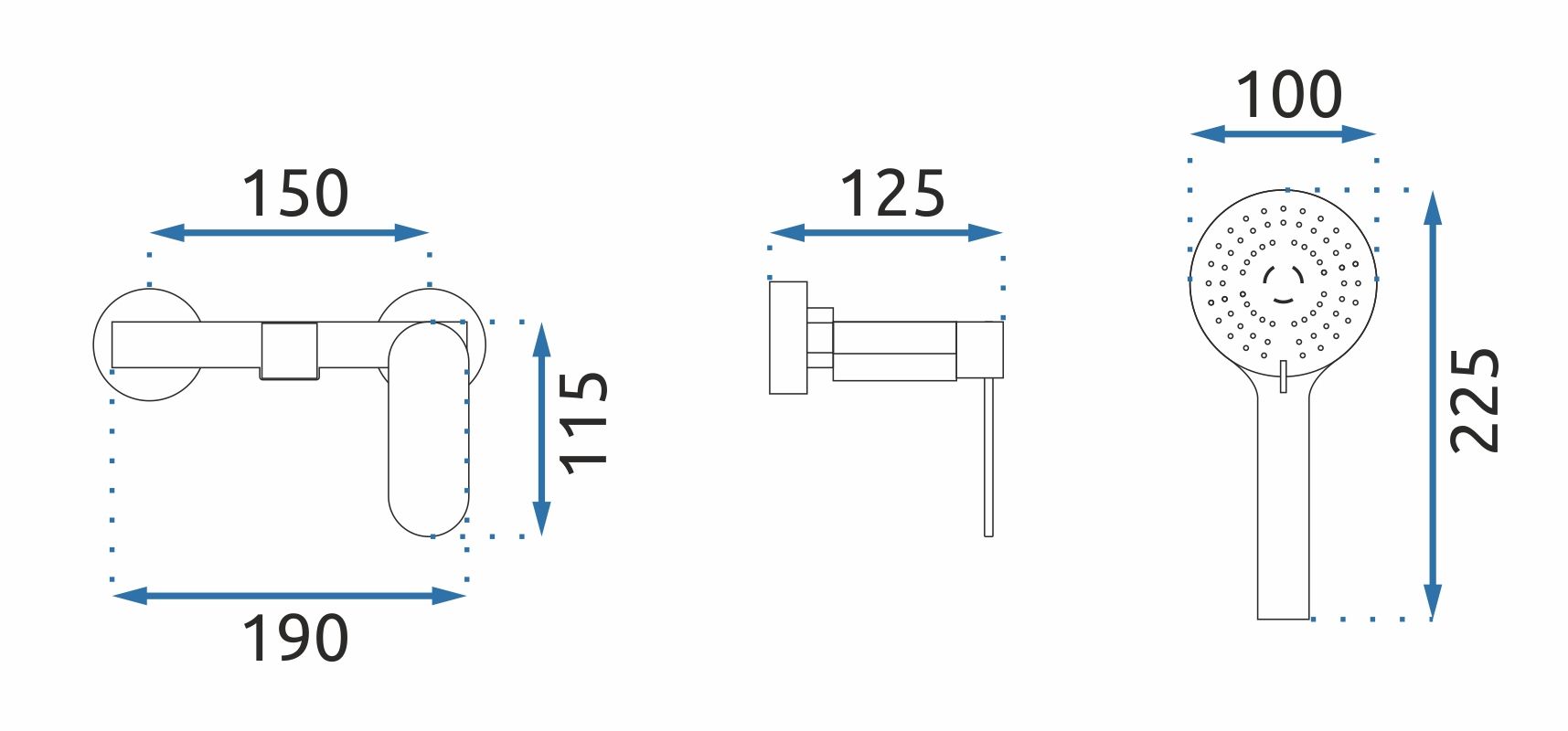 Bath faucet REA Berg Chrome