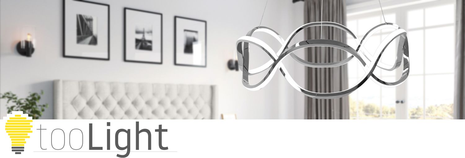 Lámpara LED APP801-CP Twist Chrome + remoto control