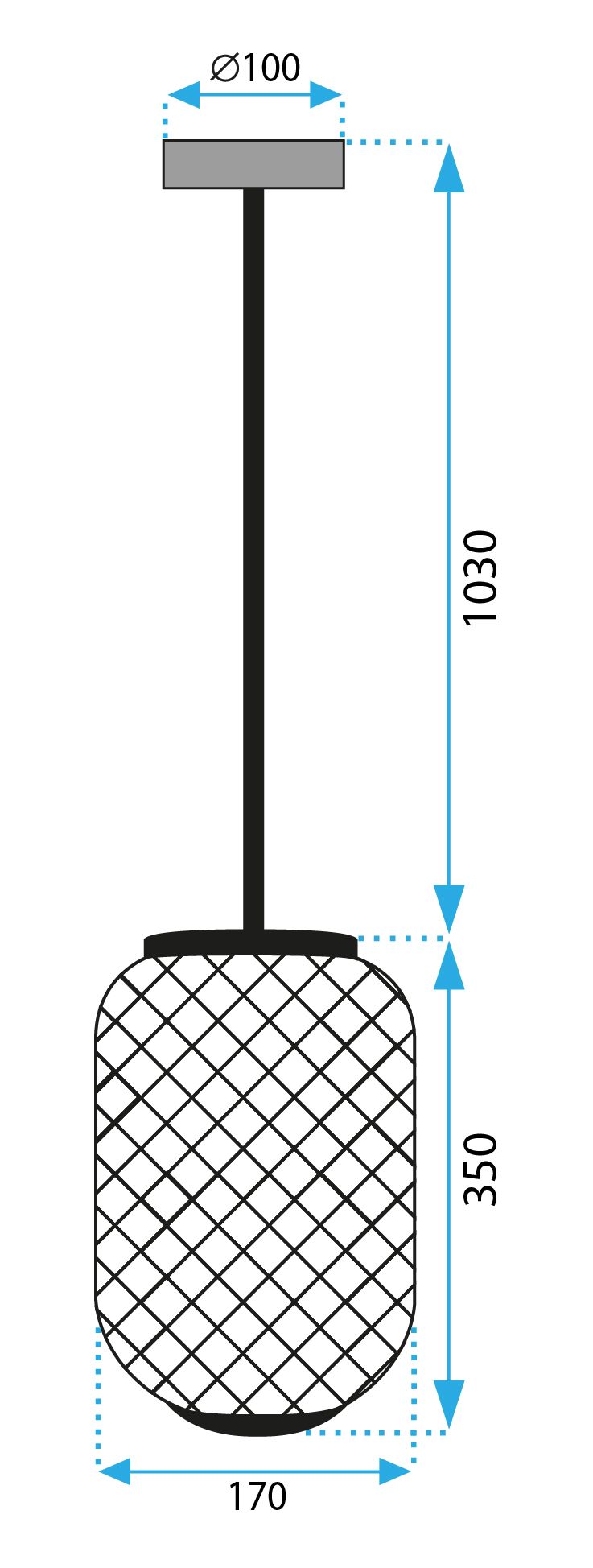 Lámpara  de techo APP1424-1CP