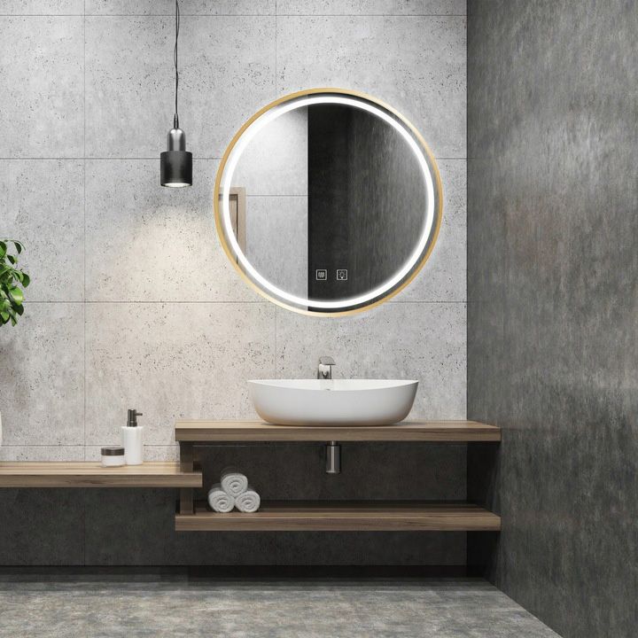 Espejo LED 60cm MMJ BRUSH GOLD