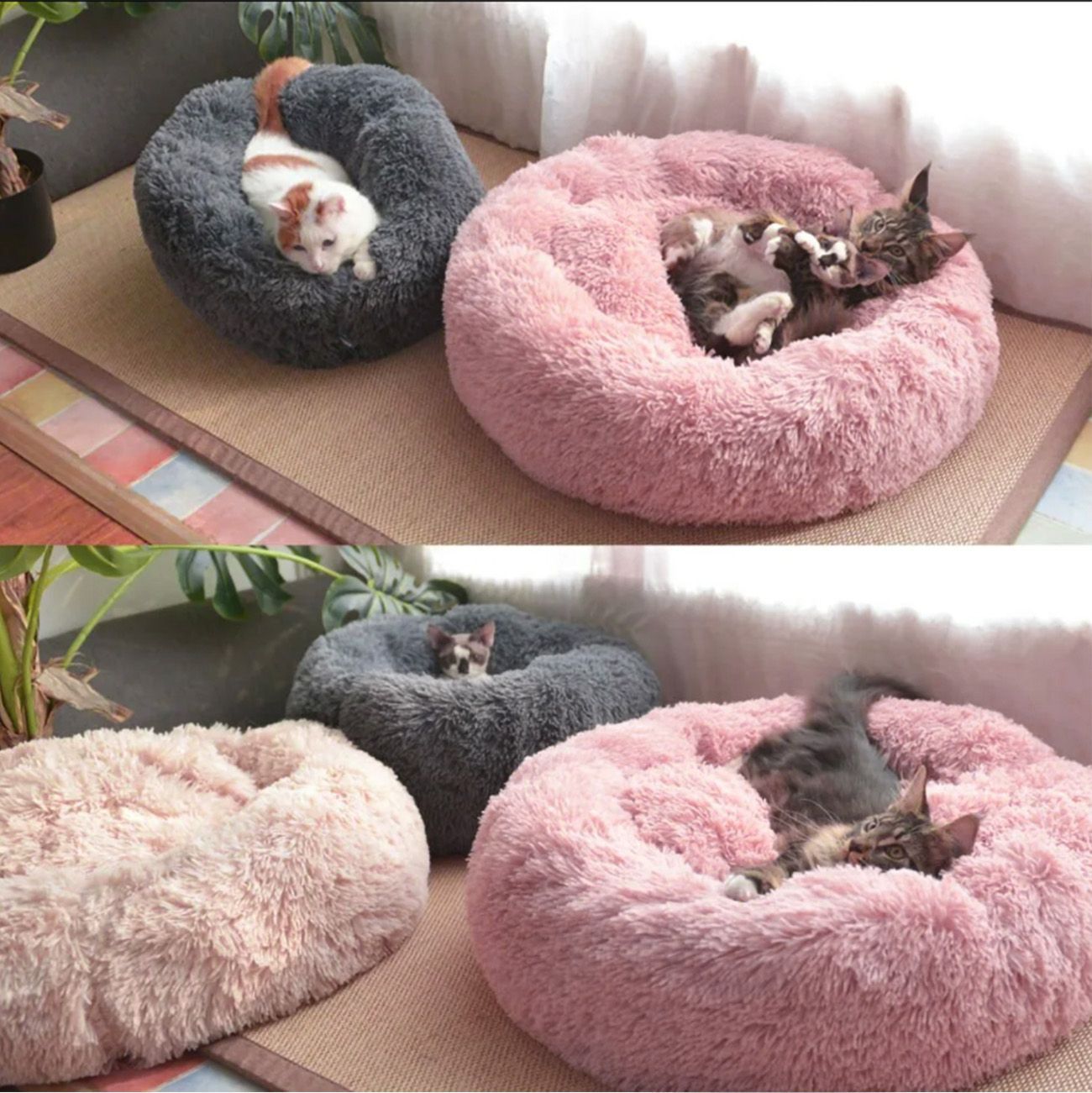 Pet bed PJ-014 LIGHT GREY L