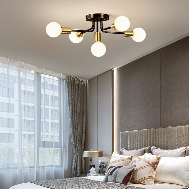 Люстра APP1118-5C Black Gold