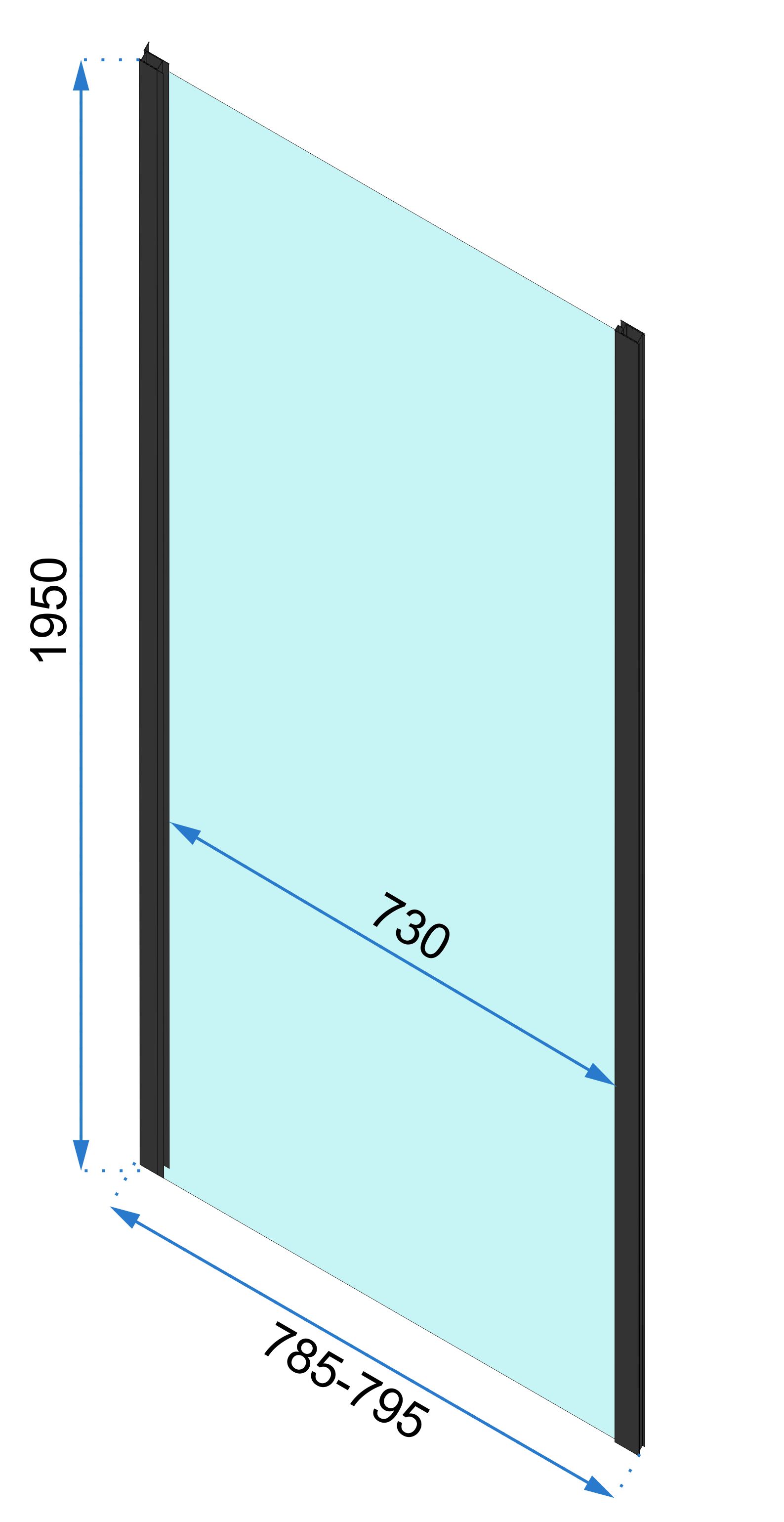 Sarok zuhanykabin Rapid Slide