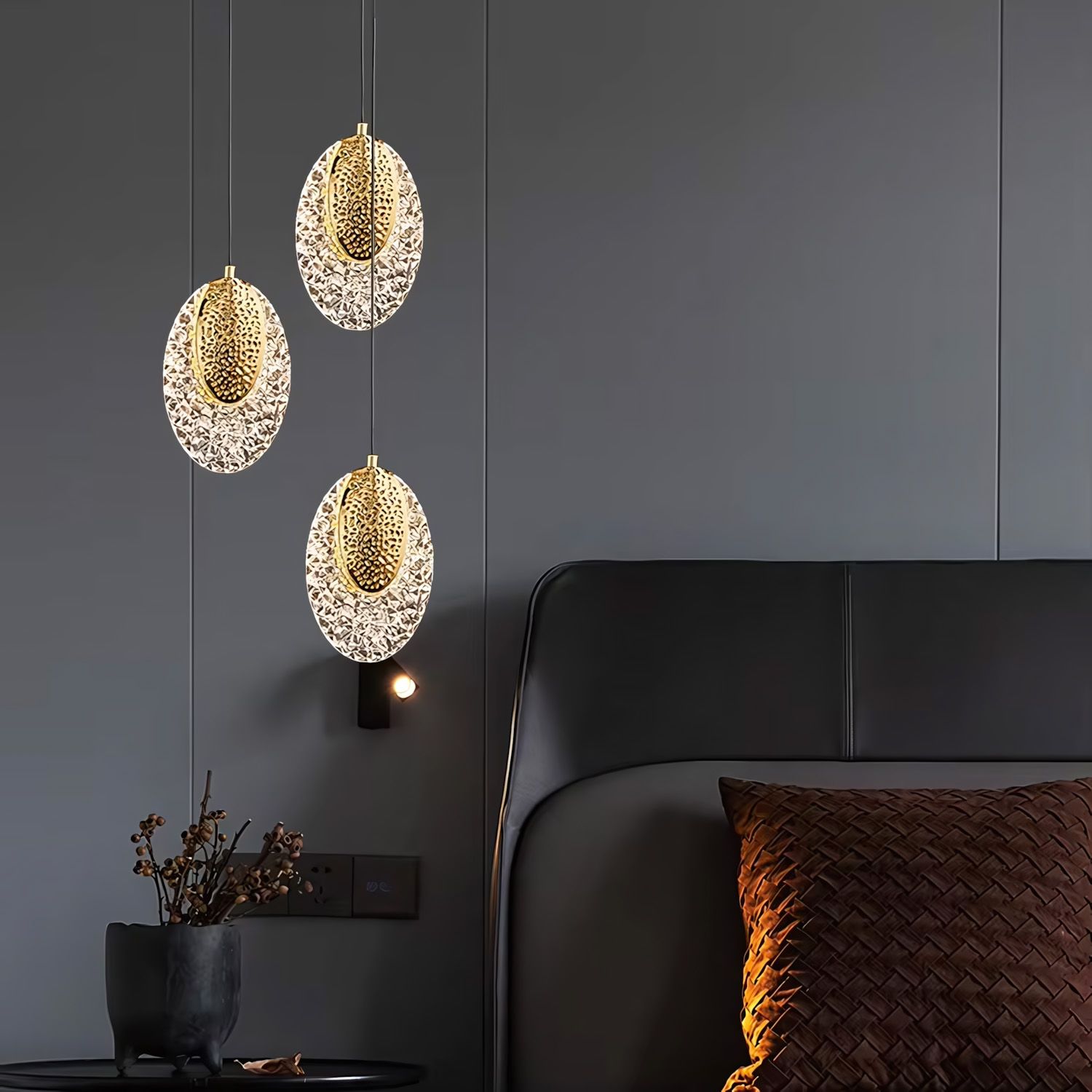 Lámpara Colgante de Cristal LED G088-1CP Złota