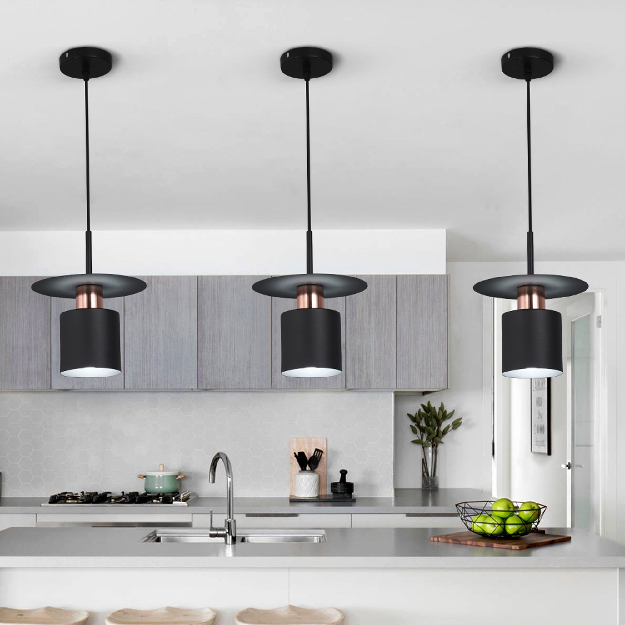 Lamp APP1145-1CP Black Rose Gold