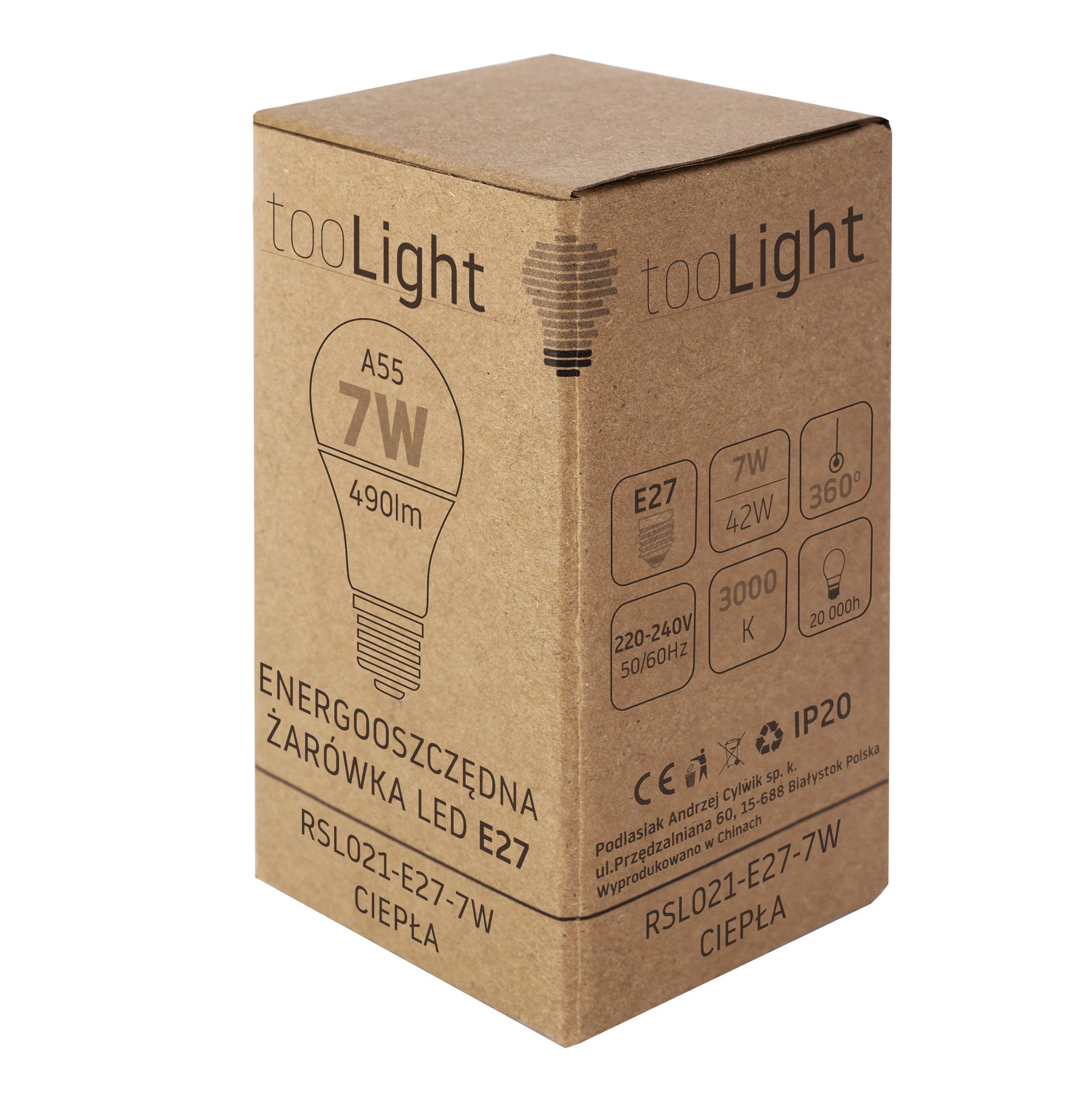 Bombilla LED RSL021 E27 7W Warm