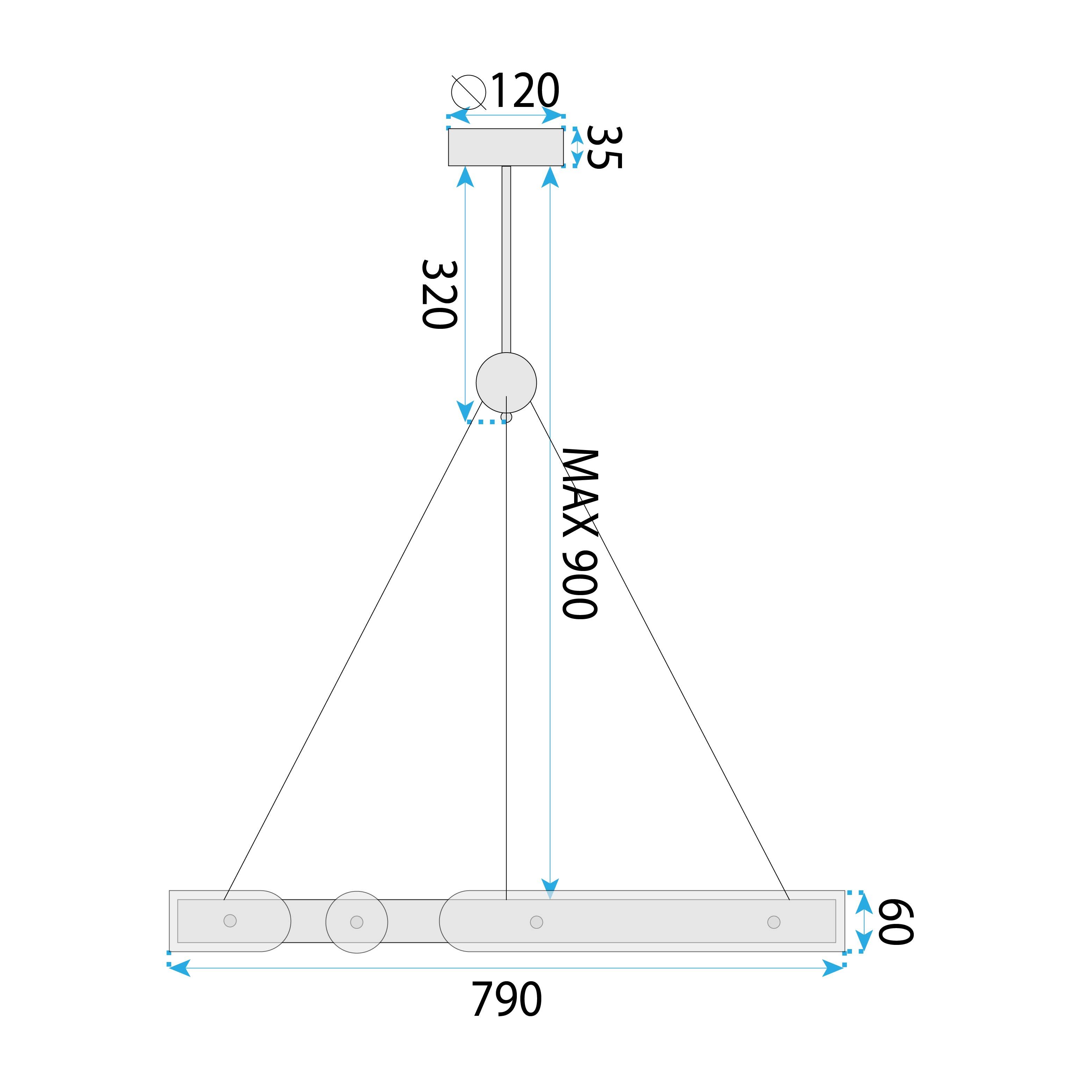 LED Lamp APP1549-cp Gold + Remote Control