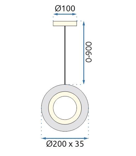 Lámpara Colgante de Cristal G119-1CP GOLD