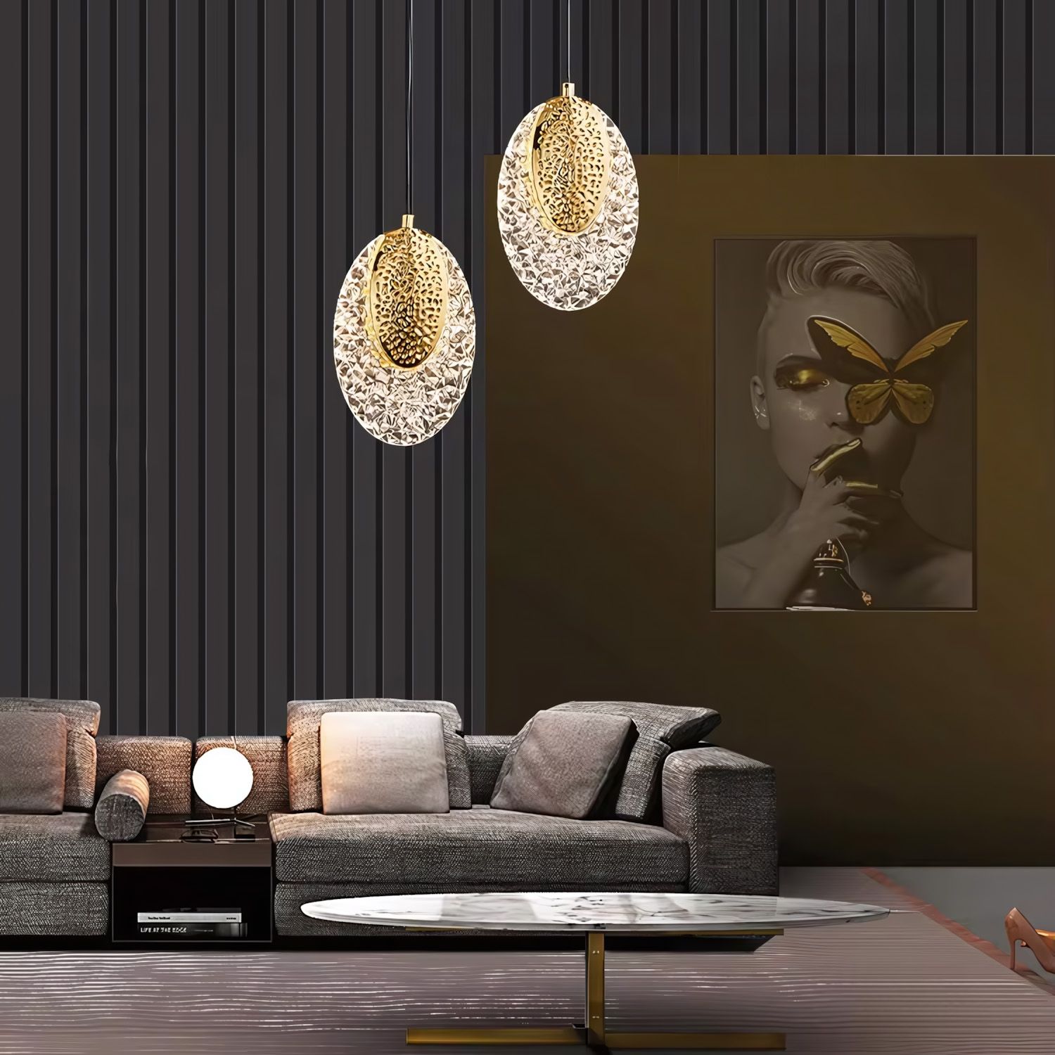 Lámpara Colgante de Cristal LED G088-1CP Złota