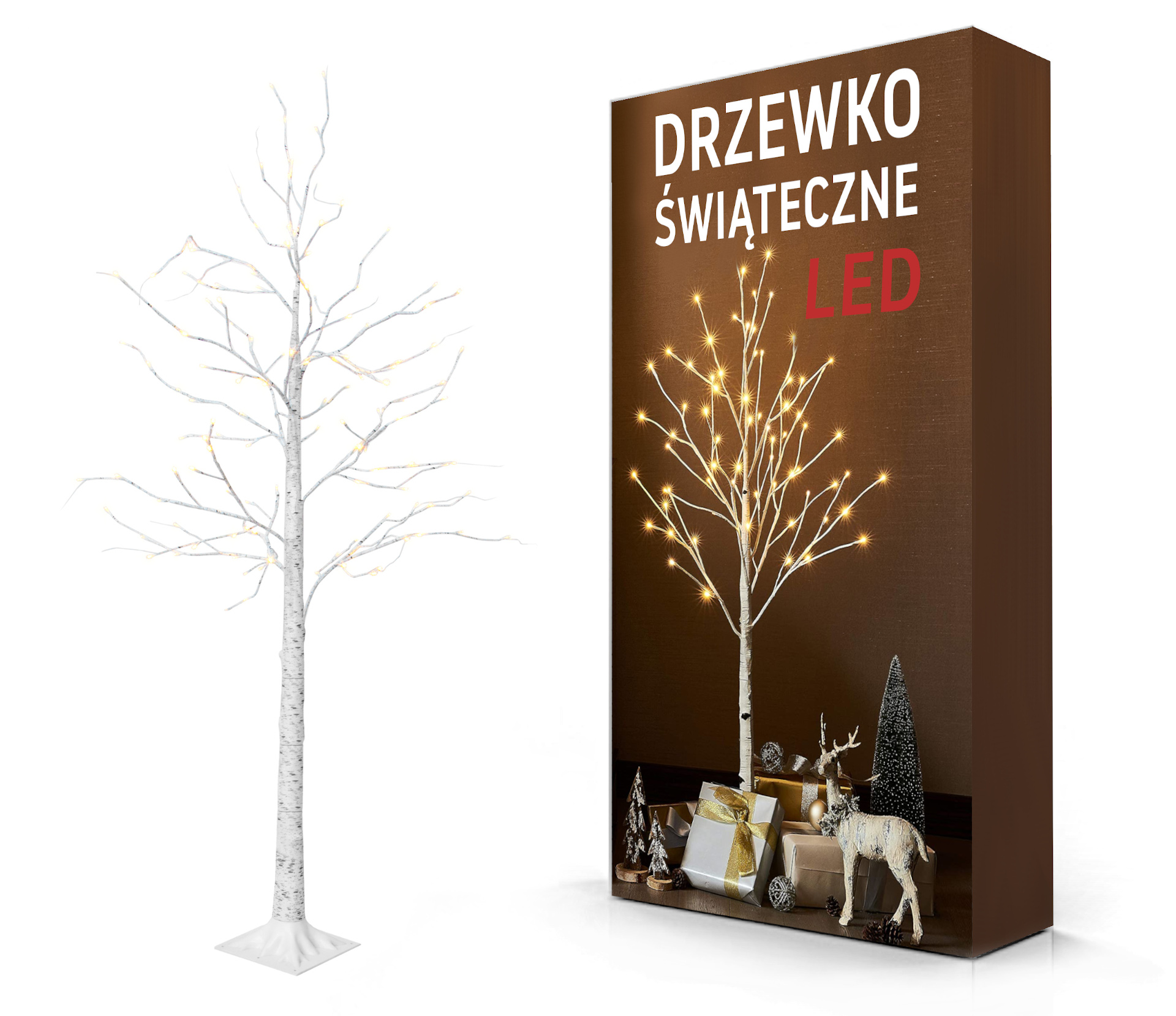 Vánoční stromek Led bříza 150cm CD007-72