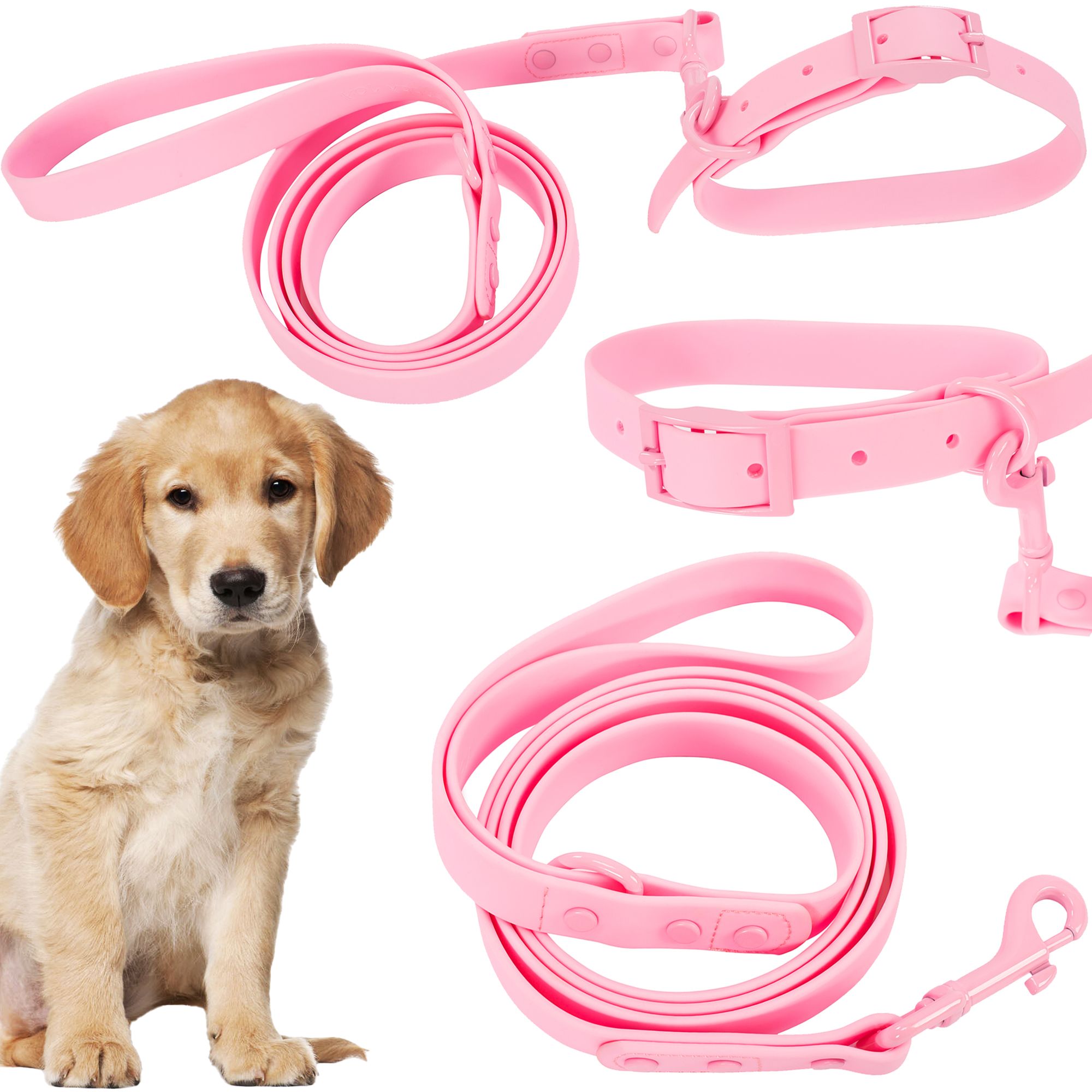 Повідець та Нашийник PJ-072 pink M