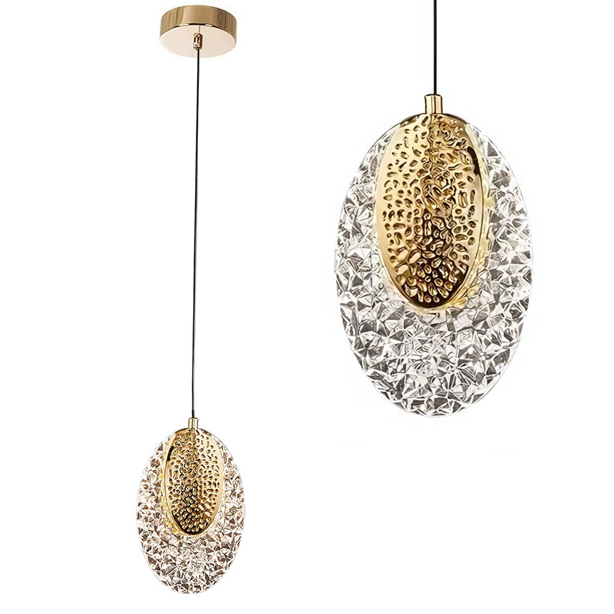 Lámpara Colgante de Cristal LED G088-1CP Złota