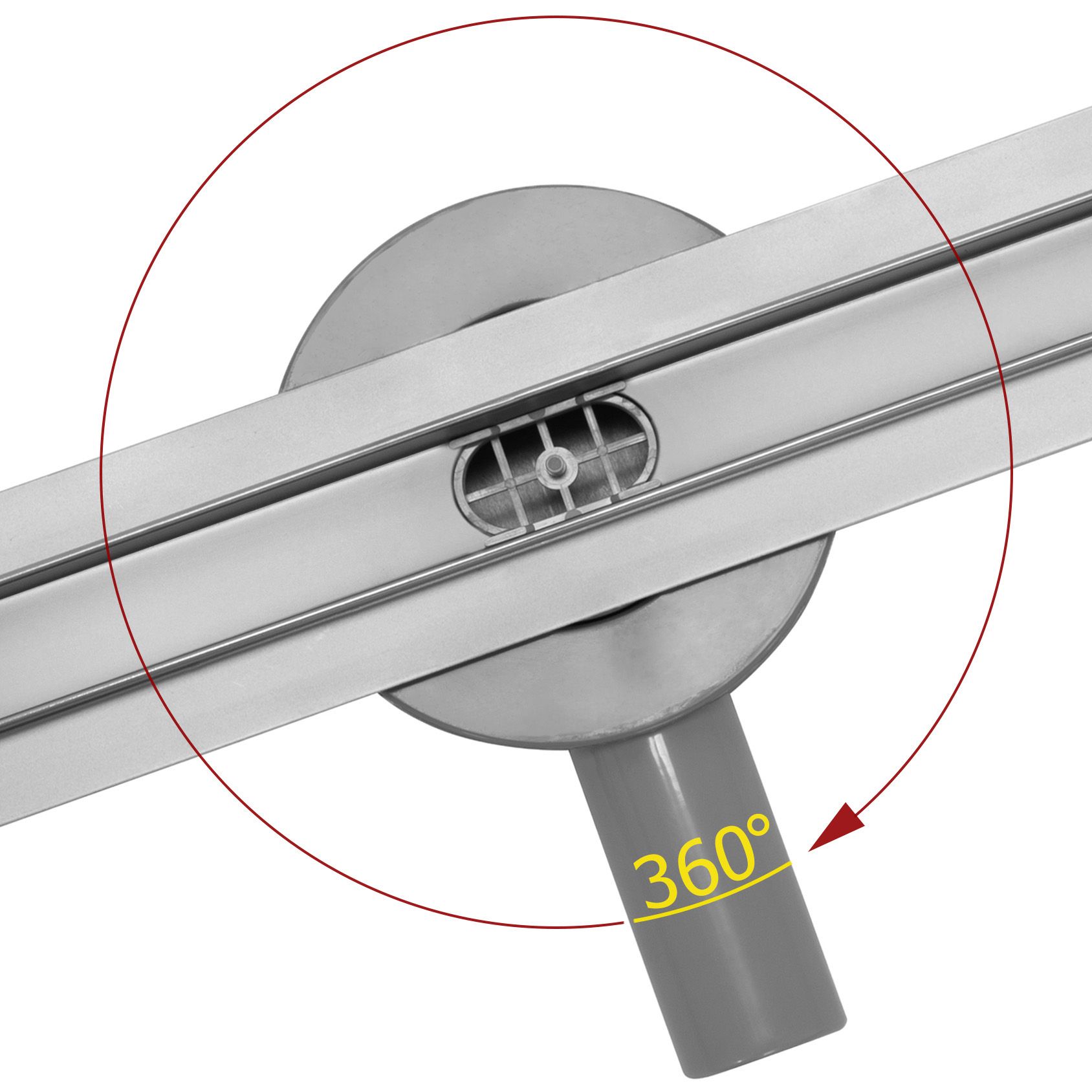 Duschrinne Rea Neo Slim Pro Nickel Brush INOX 90