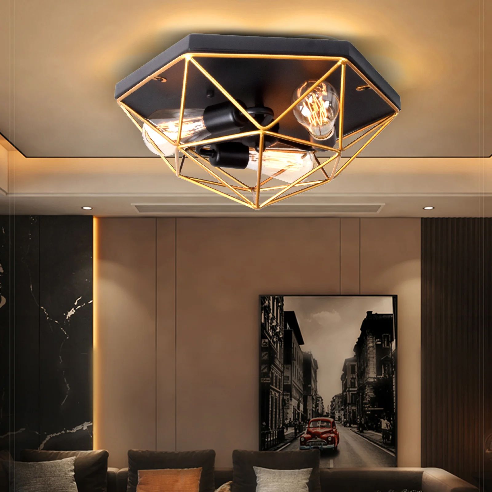 Ceiling plafond Black Gold APP1094-3C