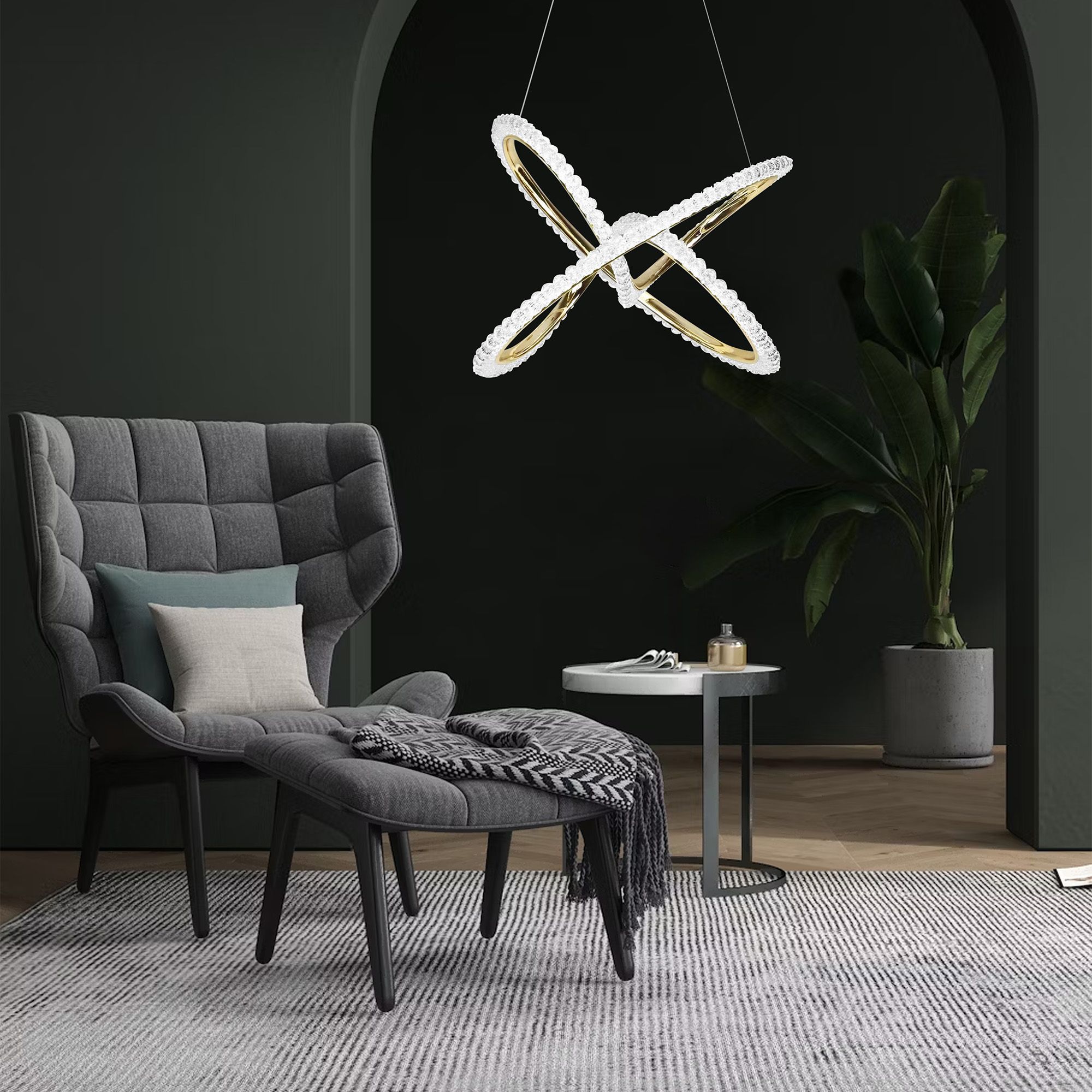 LED lámpa G035-CP Gold