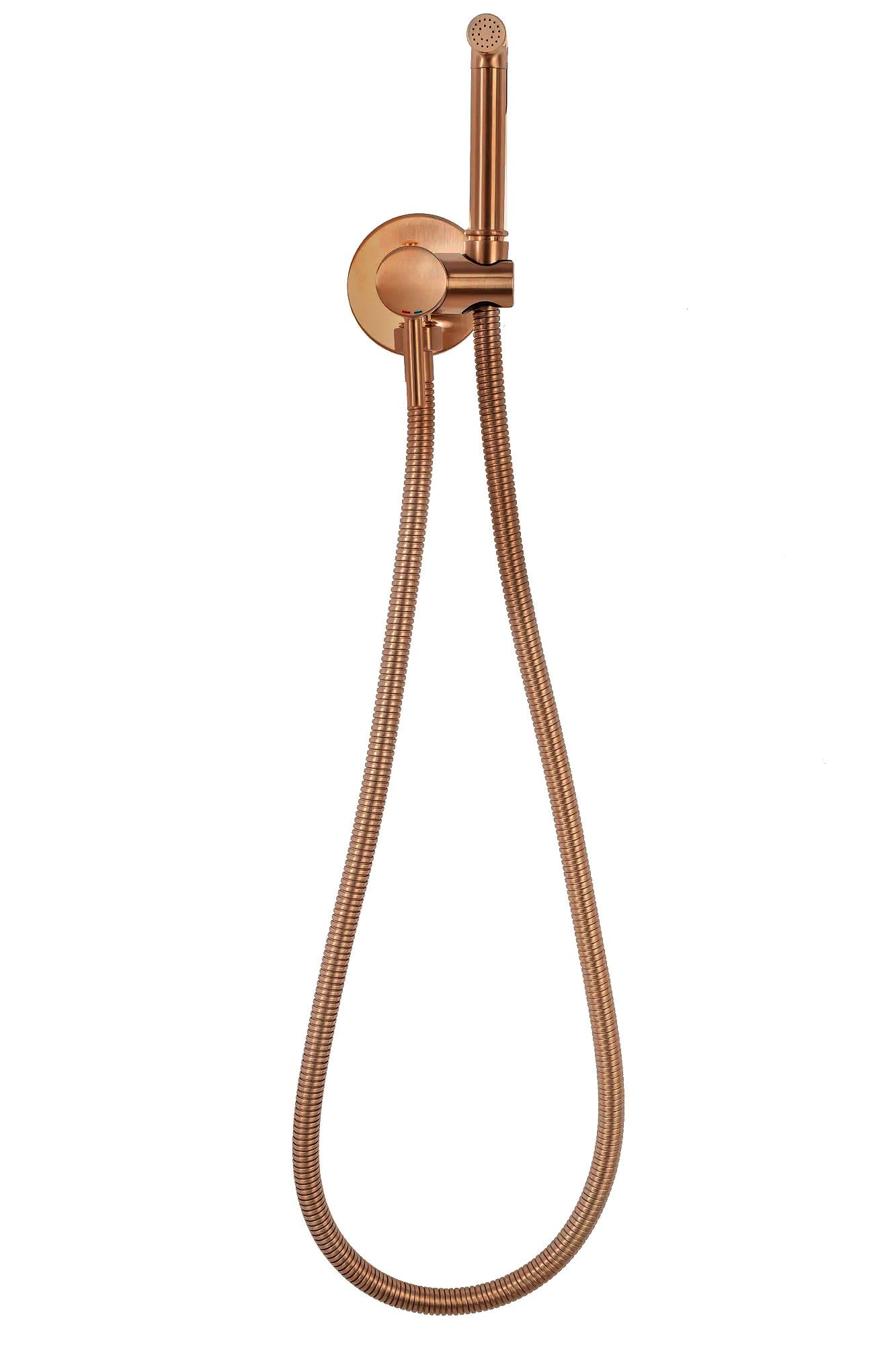 BIDE MAIŠYTUVAS SU DUŠELIU  Lungo Loop Copper Brush