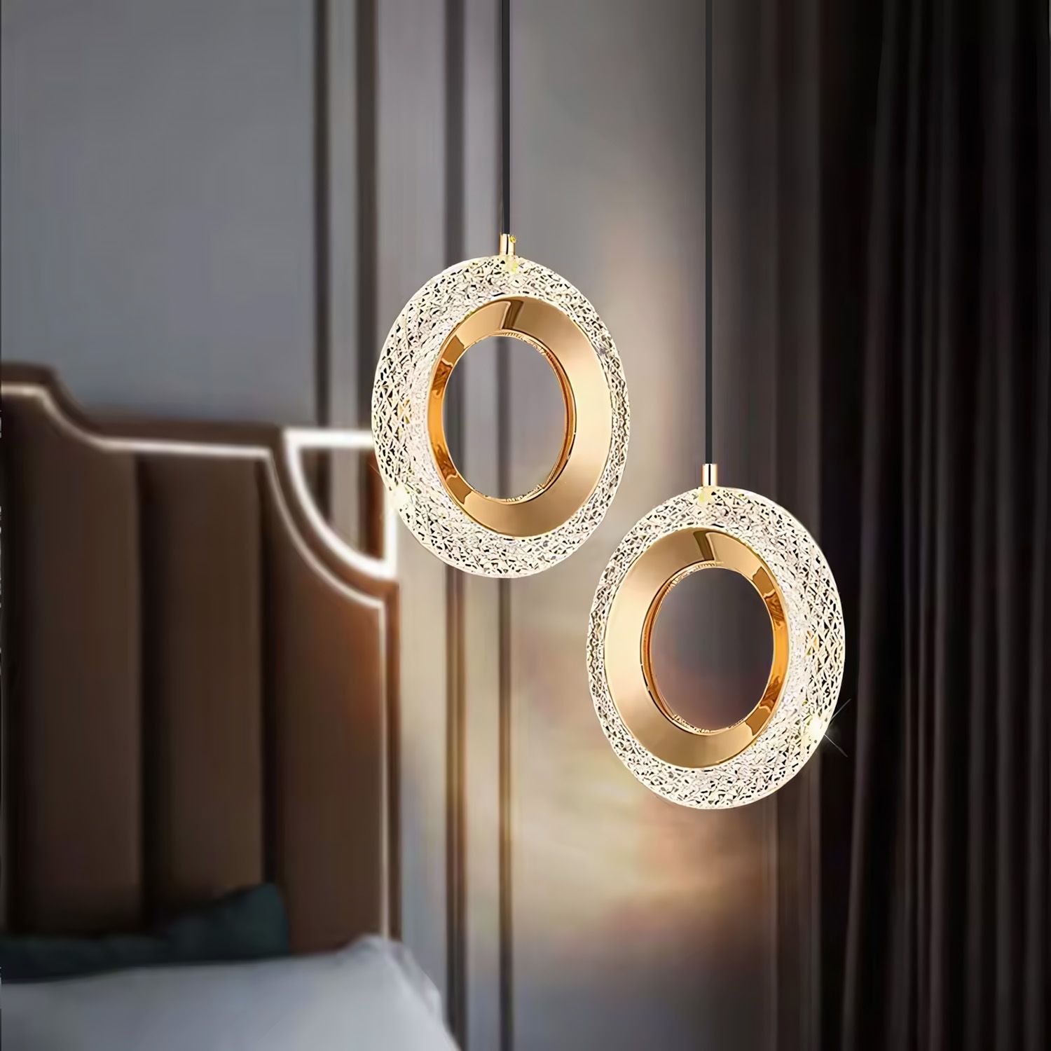 Lámpara Colgante de Cristal G119-1CP GOLD