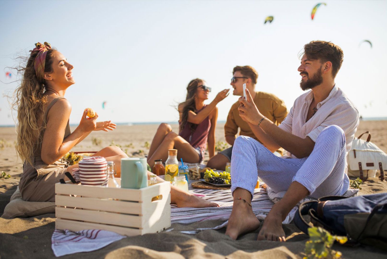 Manta de picnic Azul