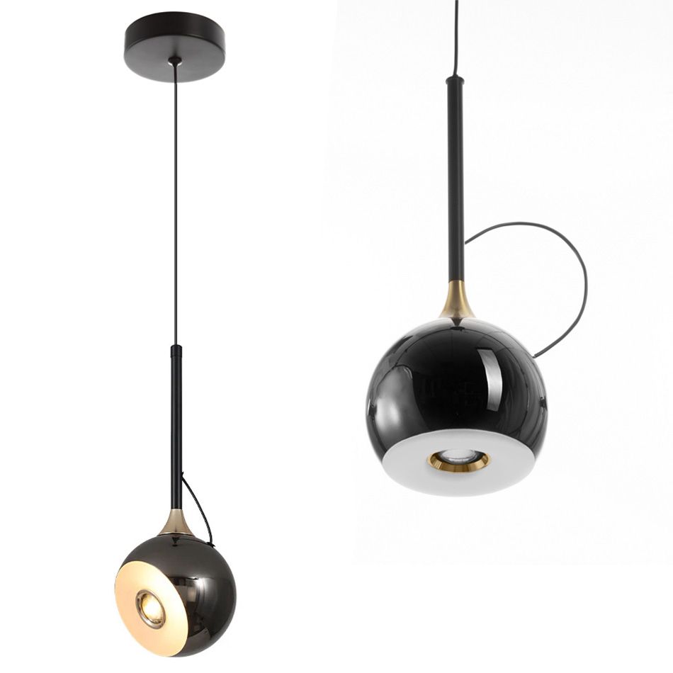 Lámpara LED G087-1CP BLACK CHROME