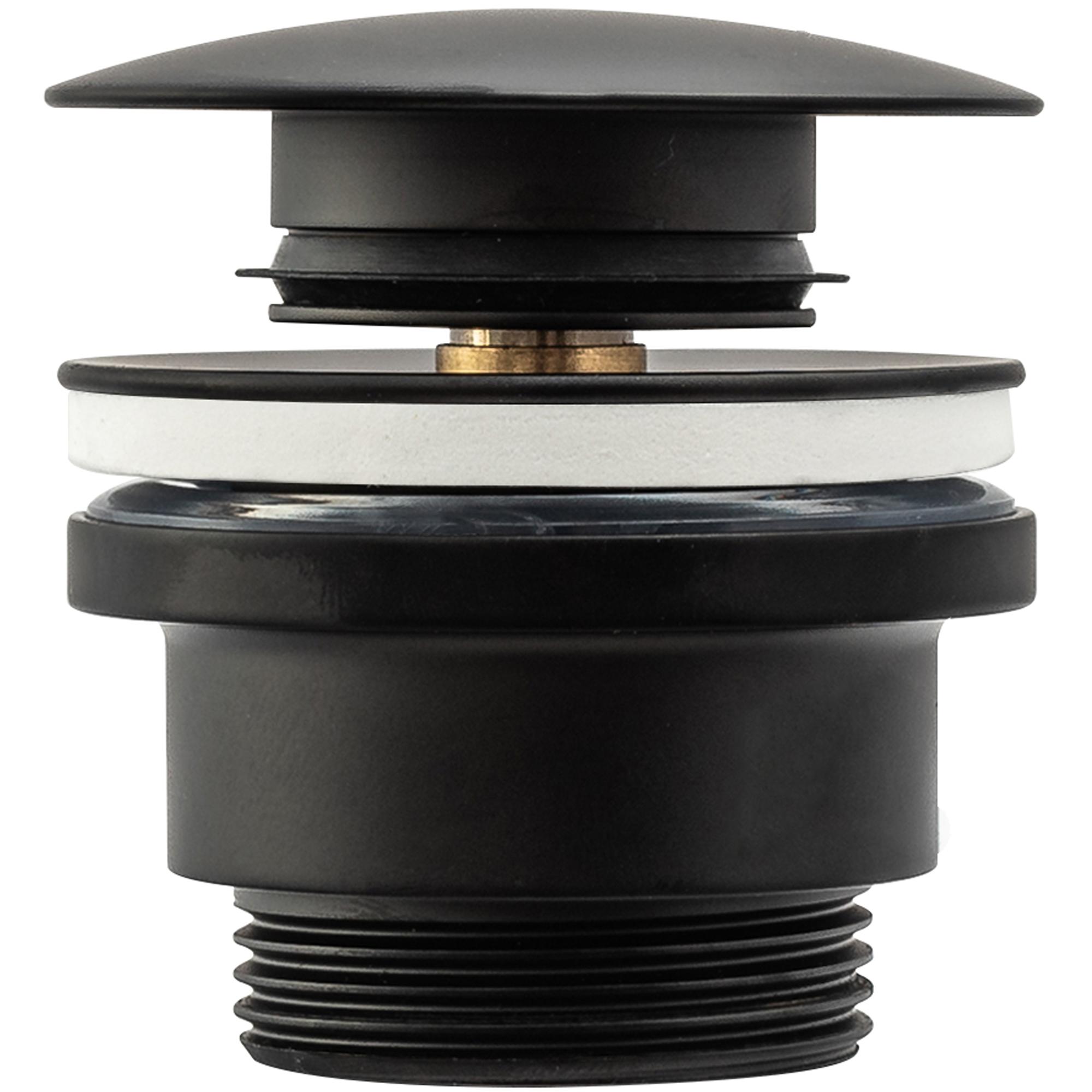 Universal basin click-clack plug Rea Black - Rea