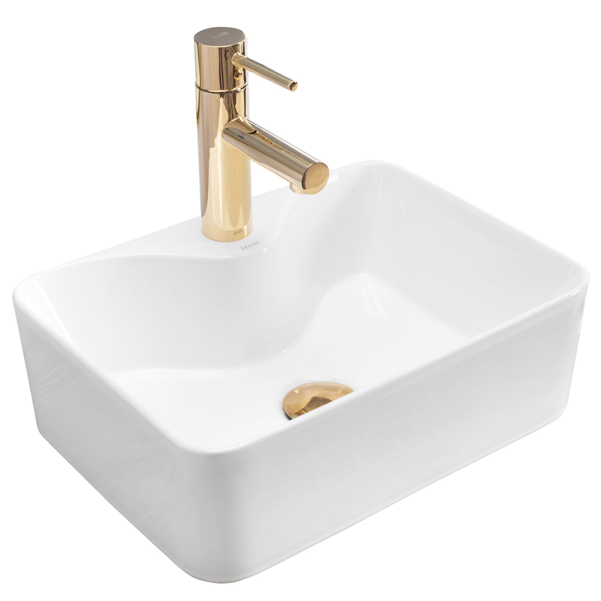 Lavabo Sobre Encimera Rea Sofia Light Stone Grey